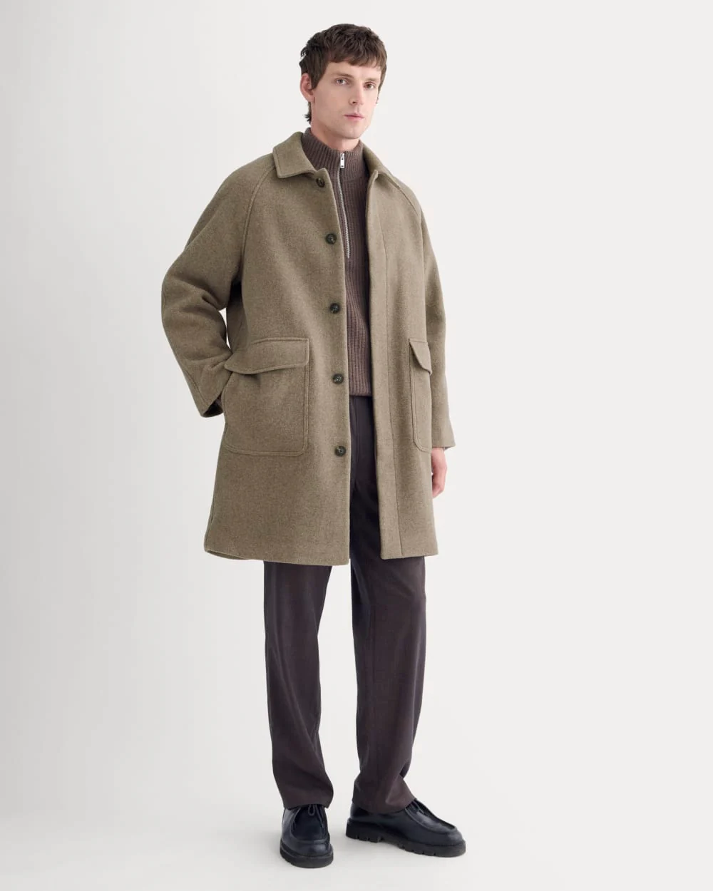 Manteau ReWool | Taupe Gris