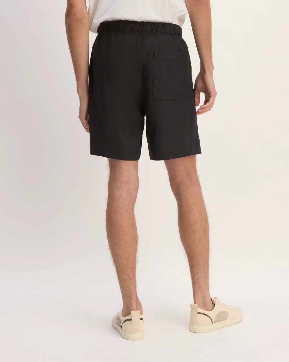 Le Short Facile en Lin | Noir