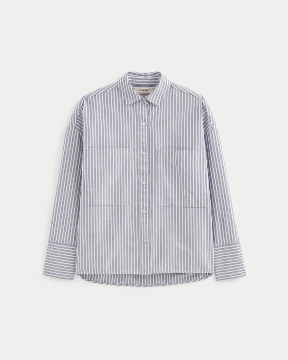 Le Oxford Boxy | Bone / Bleu Mazarine