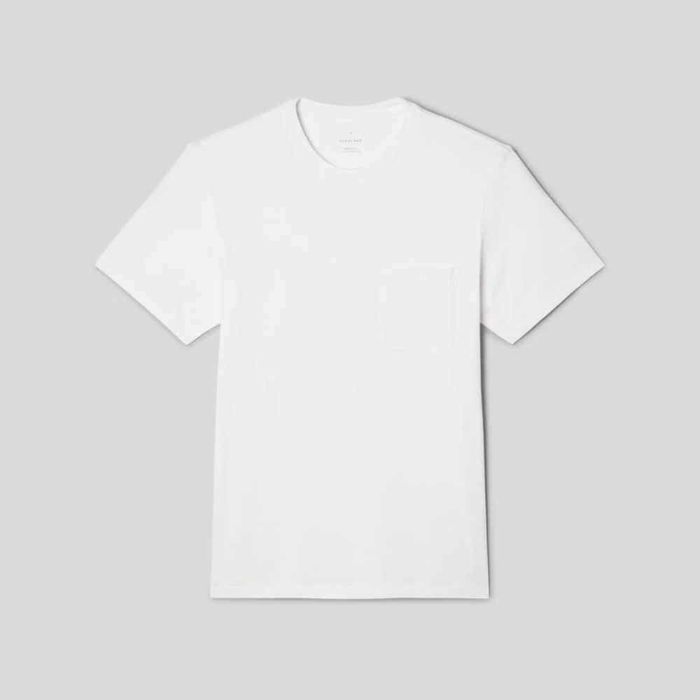 Le T-shirt à poche de qualité supérieure | Uniforme | Blanc