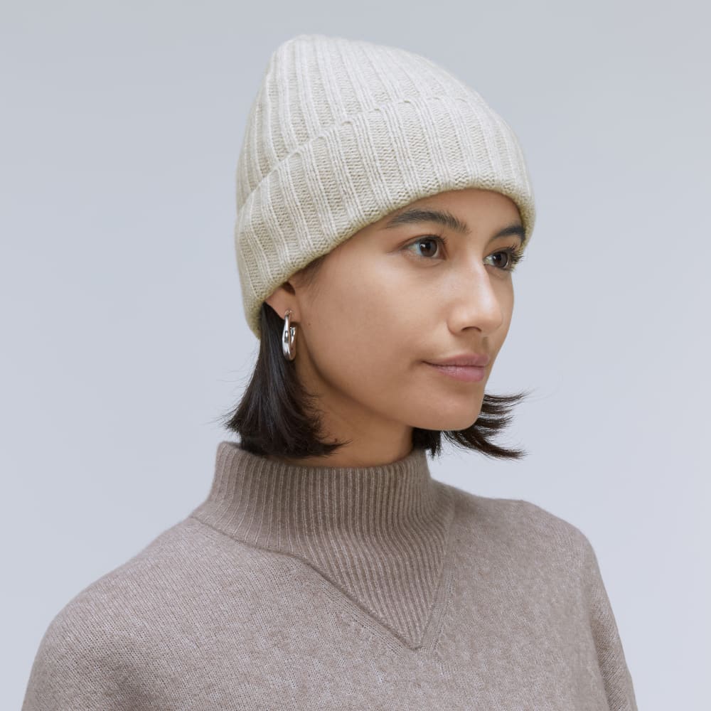 Le Bonnet en Cachemire | Gris Sombre Pâle