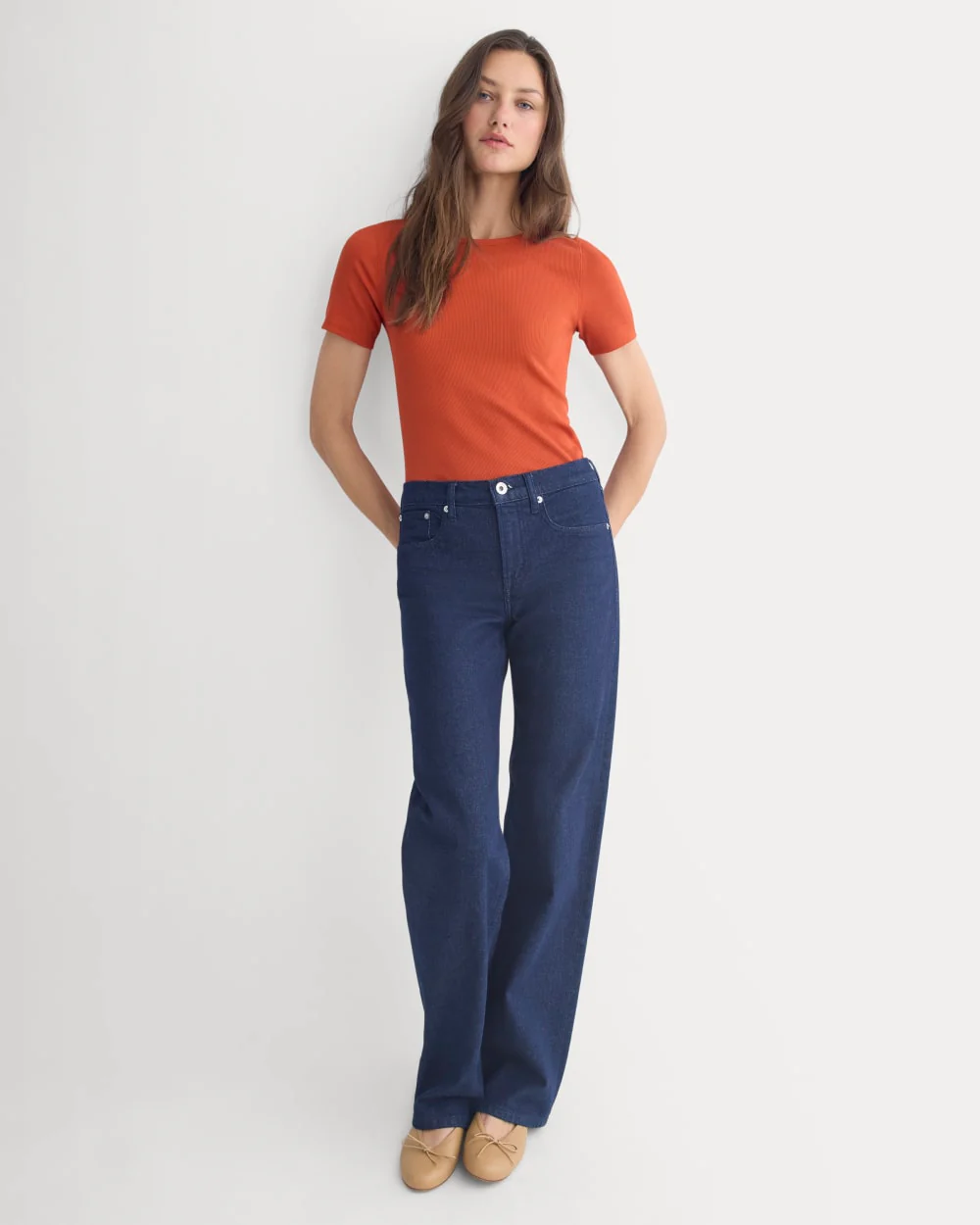 Le Pull Col Rond Luxe | Rouge Brûlé
