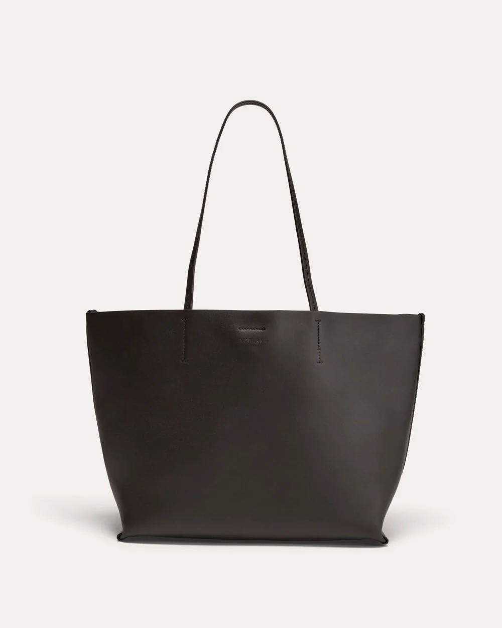 Le grand sac à main en cuir italien Luxe | Noir