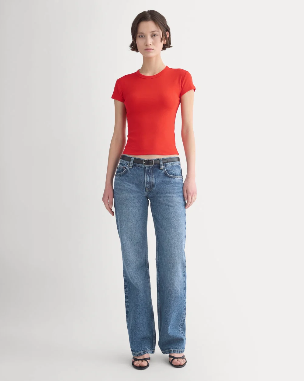 RetroSoft Cotton Crew | Rouge Flamboyant