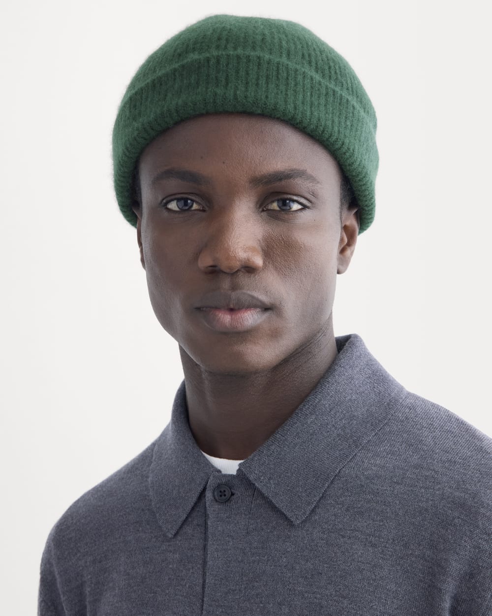 Bonnet Docker en cachemire | Vert foncé